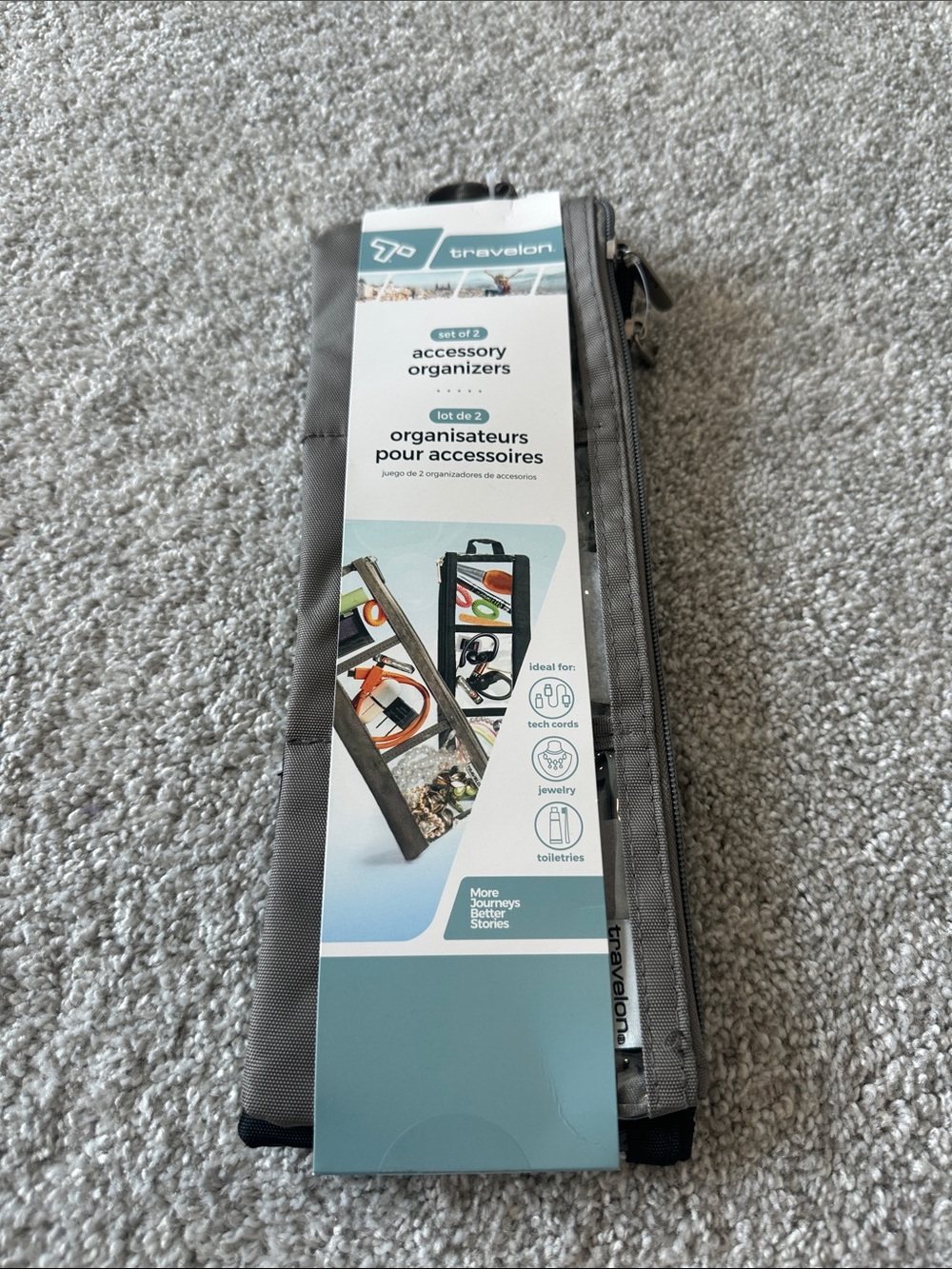 NWT Travelon Packable Accessory Organizers - Set of 2